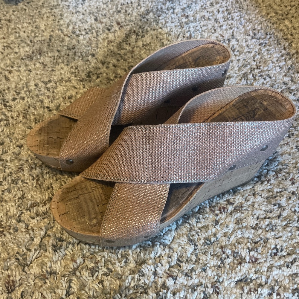 Lucky Brand slip on wedges